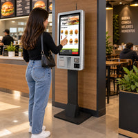 Kiosco Transaccional SAT KT32LC 32" Android Touch - lifestyle self-service-order - Media Factory POS
