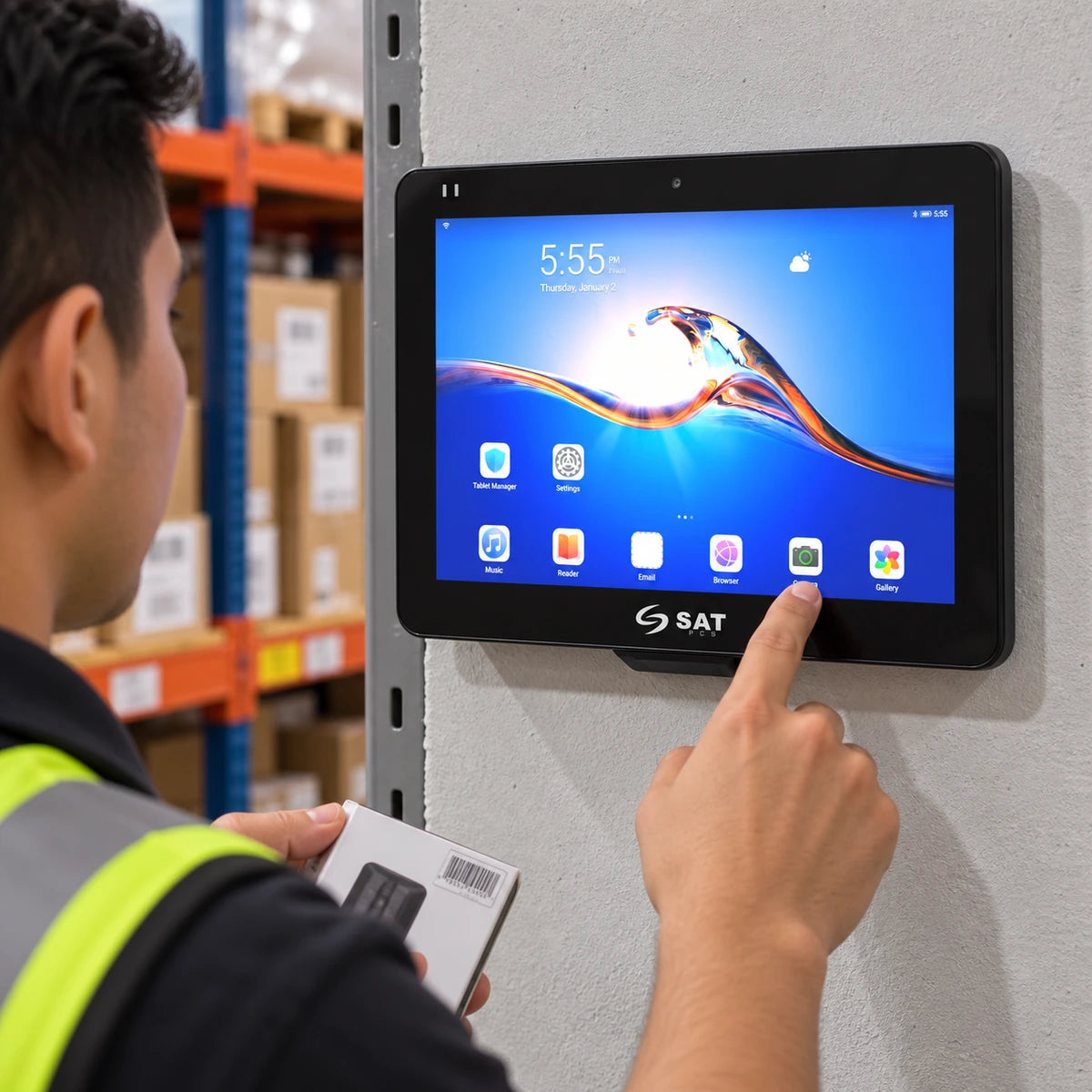 Verificador de Precios SAT VP1000 Android 10,1 pulgadas - lifestyle backoffice-operation - Media Factory POS