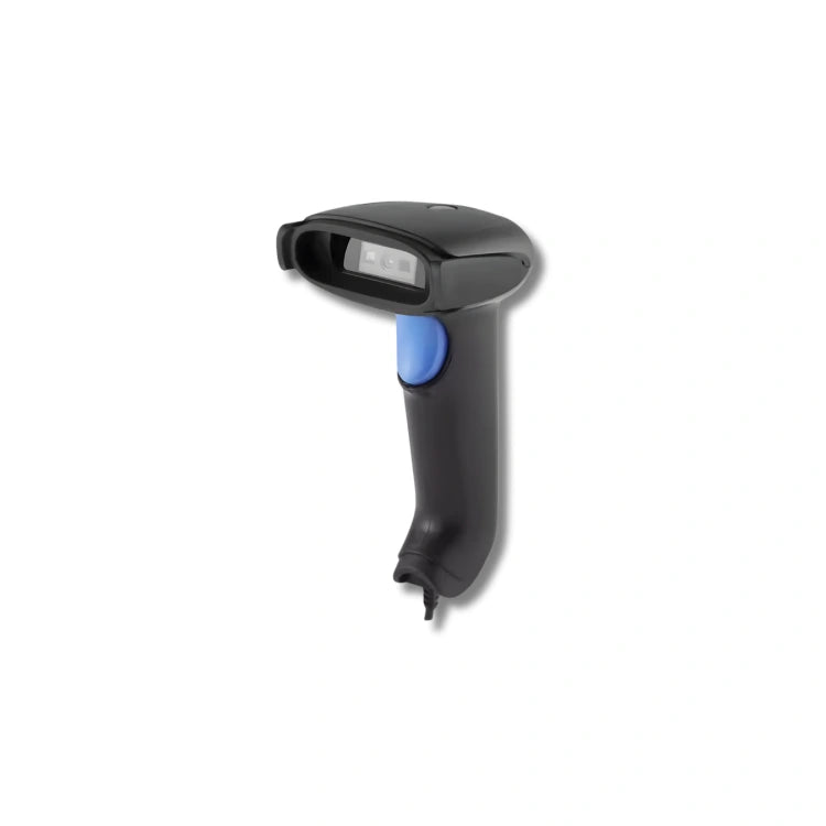 Lector de códigos XPOS S7 alámbrico USB 1D y 2D — vista técnica 1