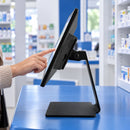 Todo en uno POS SAT AX156 Android 14 4GB 64GB táctil 15,6 pulgadas — uso lateral de la pantalla en una farmacia