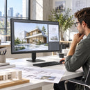 Monitor LG 27U411B-B IPS Full HD 144 Hz de 27 pulgadas — monitor en un espacio de trabajo luminoso