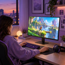 Monitor LG 27U411B-B IPS Full HD 144 Hz de 27 pulgadas — vista del monitor en un espacio de entretenimiento