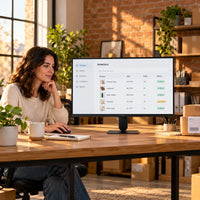 Monitor LG 24U411B-B IPS Full HD 144 Hz de 23,8 pulgadas — monitor integrado en un ambiente de uso diferente