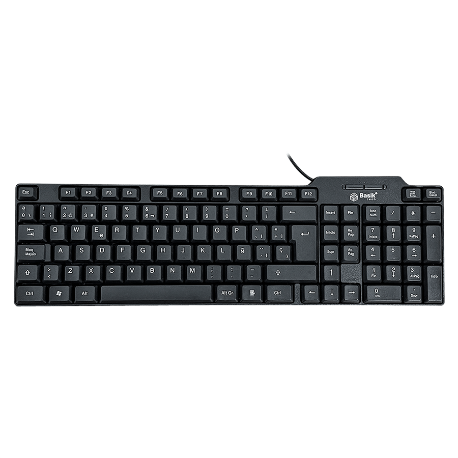 Teclado USB Basik Tech BSK08T Negro - vista 1