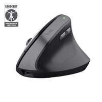 Mouse Ergonómico Inalámbrico Trust Bayo II Recargable Negro - vista 1