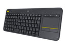 Teclado con Touch Pad Logitech K400 Plus Inalámbrico