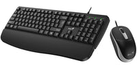 Combo Alámbrico Genius KM-123 Teclado y Mouse USB con Reposamuñecas - vista 1
