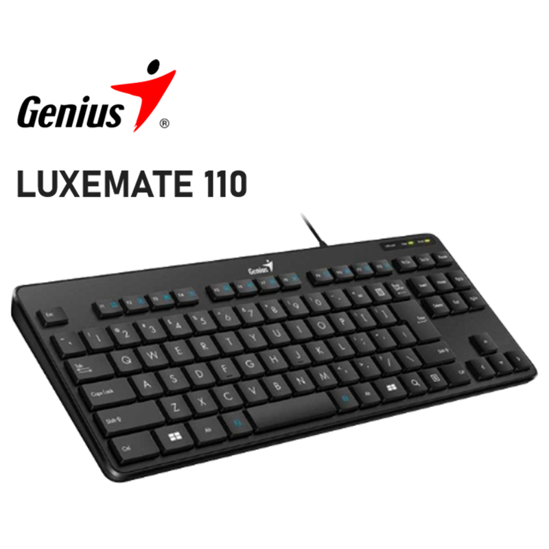 Teclado Compacto Genius LuxeMate 110 USB Negro - vista 1
