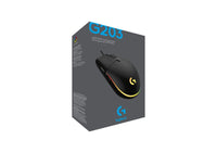 Mouse Gamer Logitech G203 USB Negro