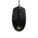 Mouse gamer Logitech G203 Lightsync RGB negro con cable USB