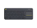 Teclado inalámbrico Logitech K400 Plus con touchpad para Smart TV y PC