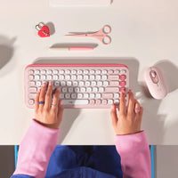 Combo Logitech POP Icon Teclado y Mouse Bluetooth - Rosado