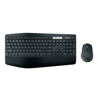 Combo teclado y mouse inalámbrico Logitech MK850 Performance con reposamuñecas