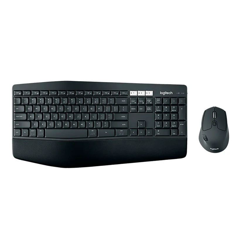 Combo teclado y mouse inalámbrico Logitech MK850 Performance con reposamuñecas