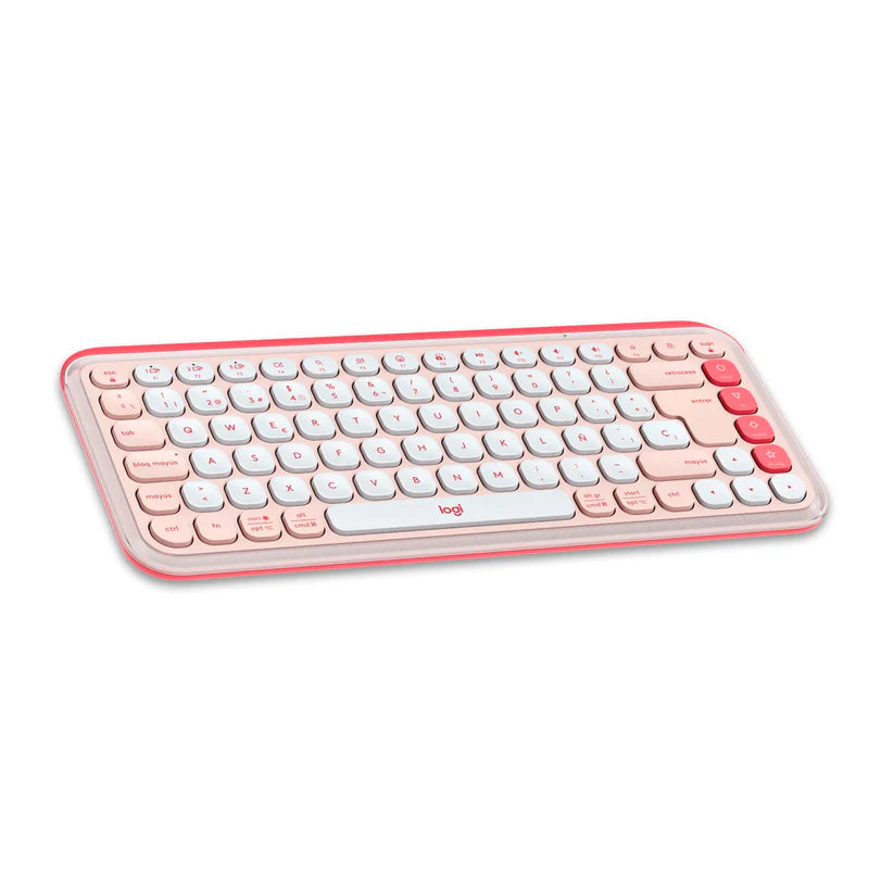 Combo Logitech POP Icon Teclado y Mouse Bluetooth - Rosado