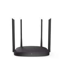 Router Hikvision DS-3WR12GC AC1200, vista frontal exacta en alta resolución