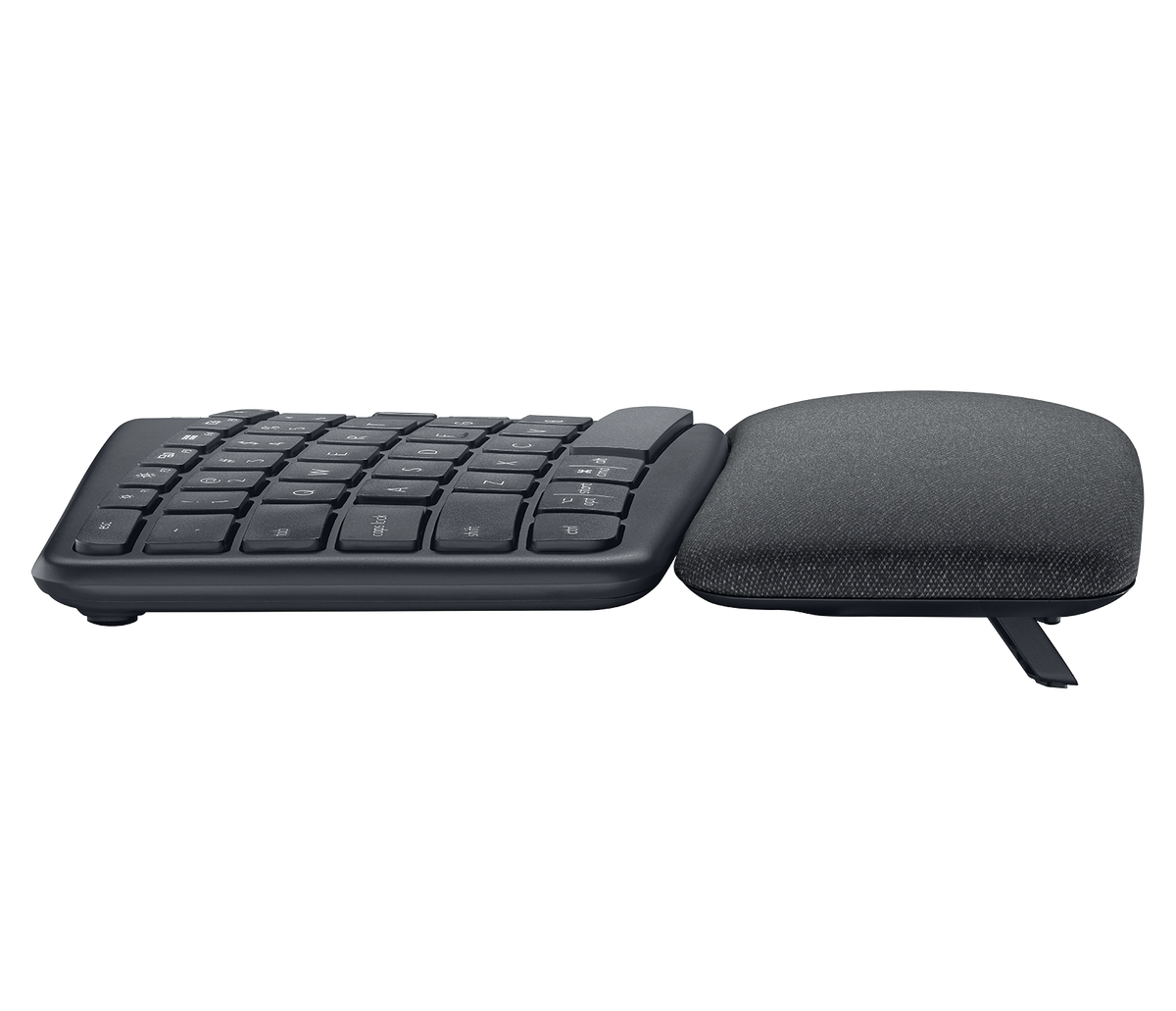 Teclado ergonómico Logitech ERGO K860 US, vista lateral oficial