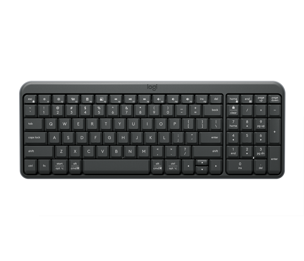 Imagen de referencia: Logitech K250, distribución US. La distribución del teclado puede variar según la versión entregada.