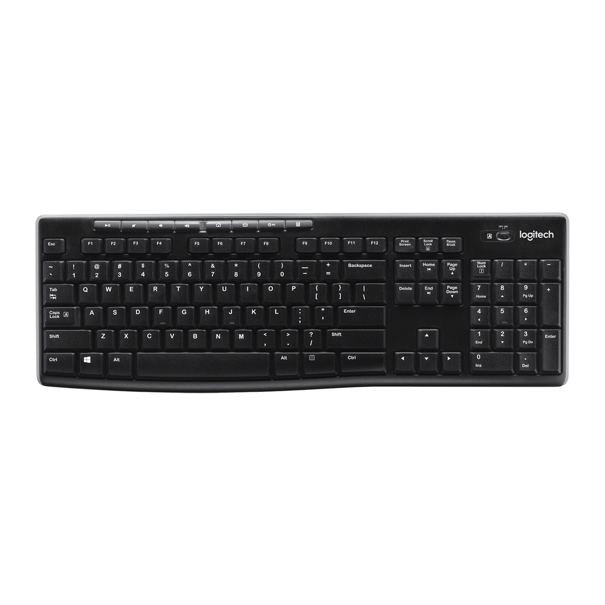 Teclado Inalámbrico Logitech K270 Negro - vista 1