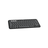 Logitech Pebble Keys 2 K380s grafito distribución española - vista diagonal