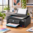 Impresora Canon PIXMA G3180 MegaTank WiFi dúplex automático — escena lifestyle de uso