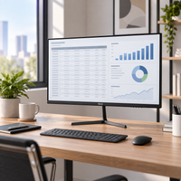 Monitor SAT FHD 21 Slim 21,45 pulgadas IPS Full HD 100 Hz — escena lifestyle de uso