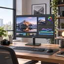 Monitor Dahua DHI-LM27-A221Y 27 pulgadas IPS FHD 144 Hz — escena lifestyle de uso