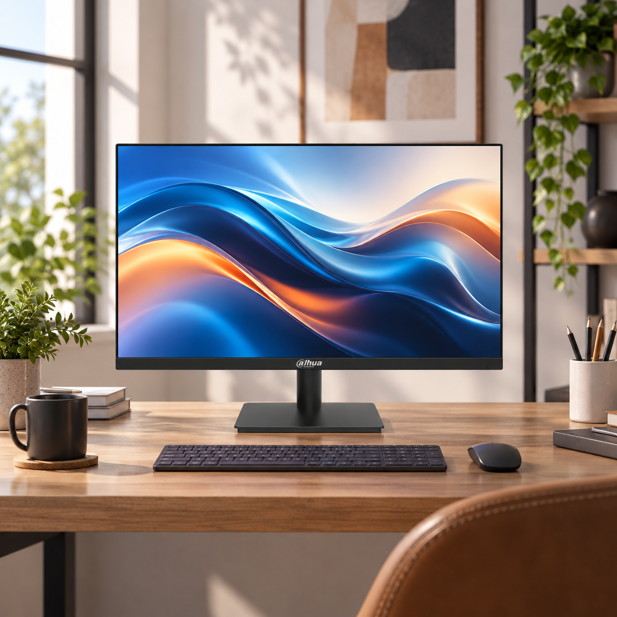 Monitor Dahua DHI-LM24-A221Y 23,8 pulgadas IPS FHD 144 Hz — escena lifestyle de uso