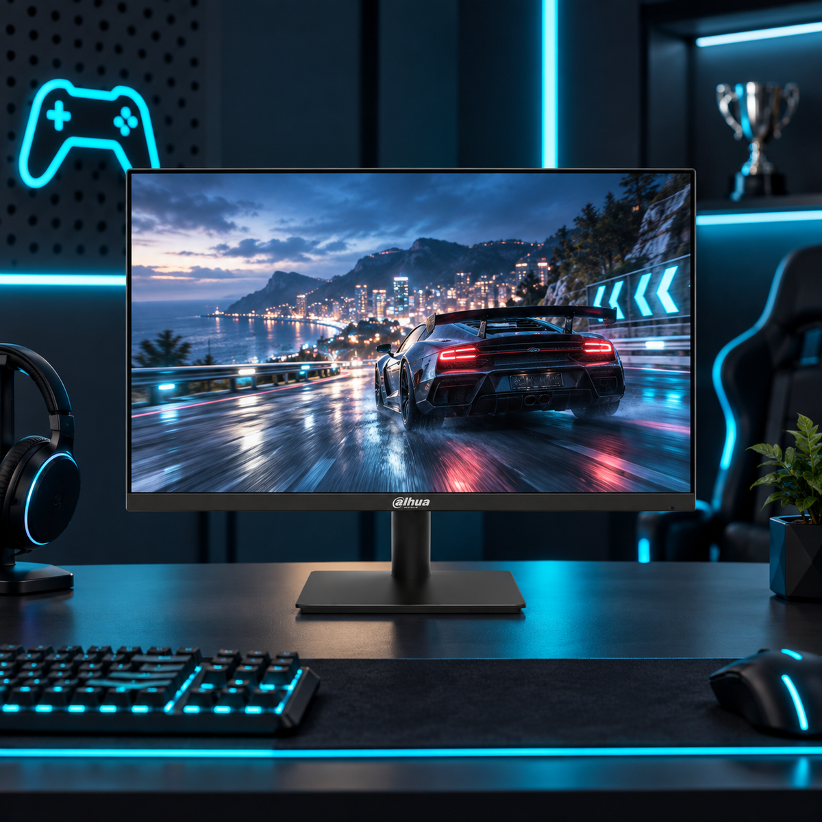 Monitor Dahua DHI-LM24-A221Y 23,8 pulgadas IPS FHD 144 Hz — escena lifestyle 2 de 3
