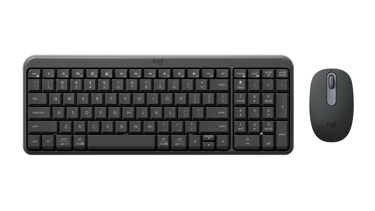 Imagen de referencia: Logitech MK250, distribución US. La distribución del teclado puede variar según la versión entregada.