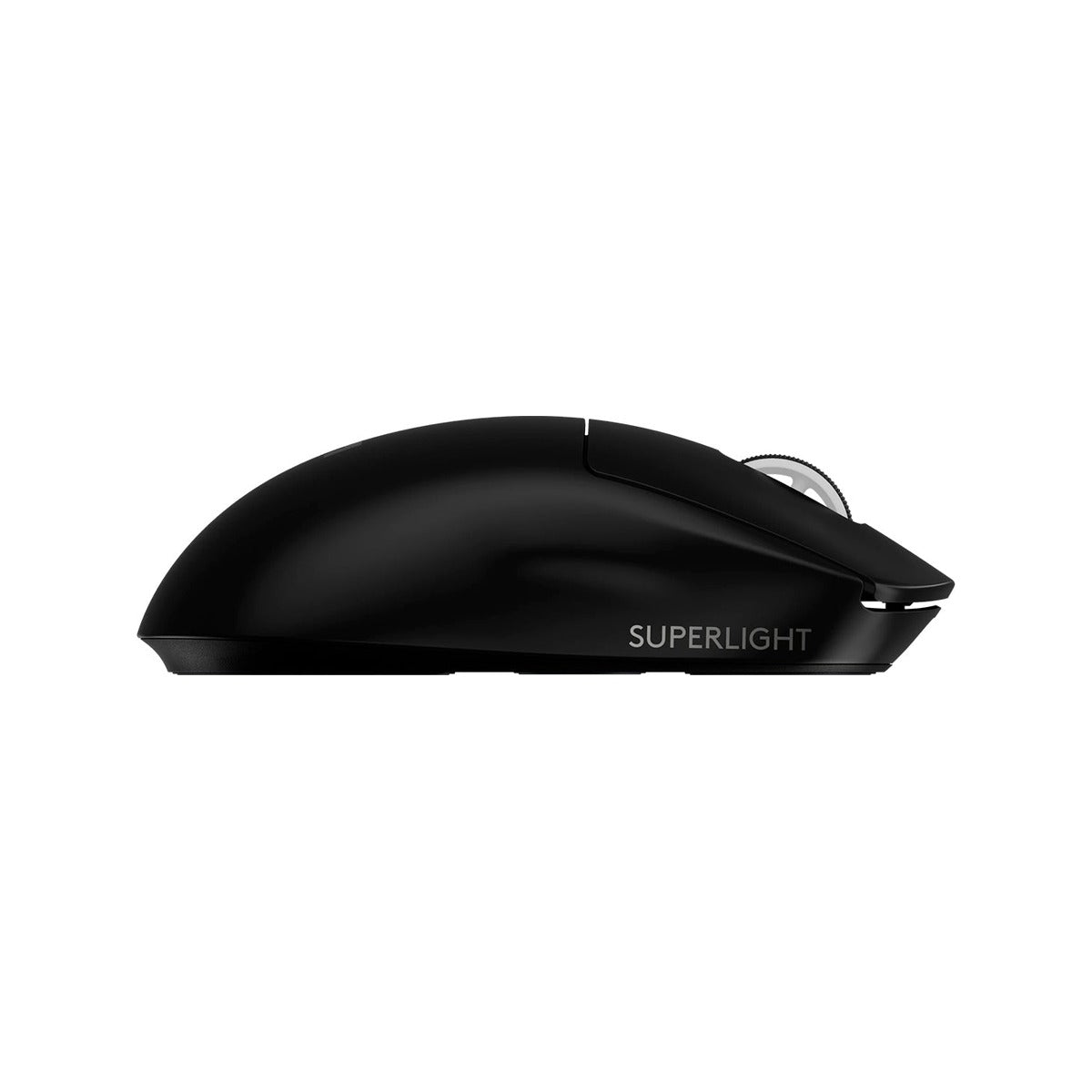 Mouse Logitech G PRO X SUPERLIGHT 2 negro, perfil lateral izquierdo