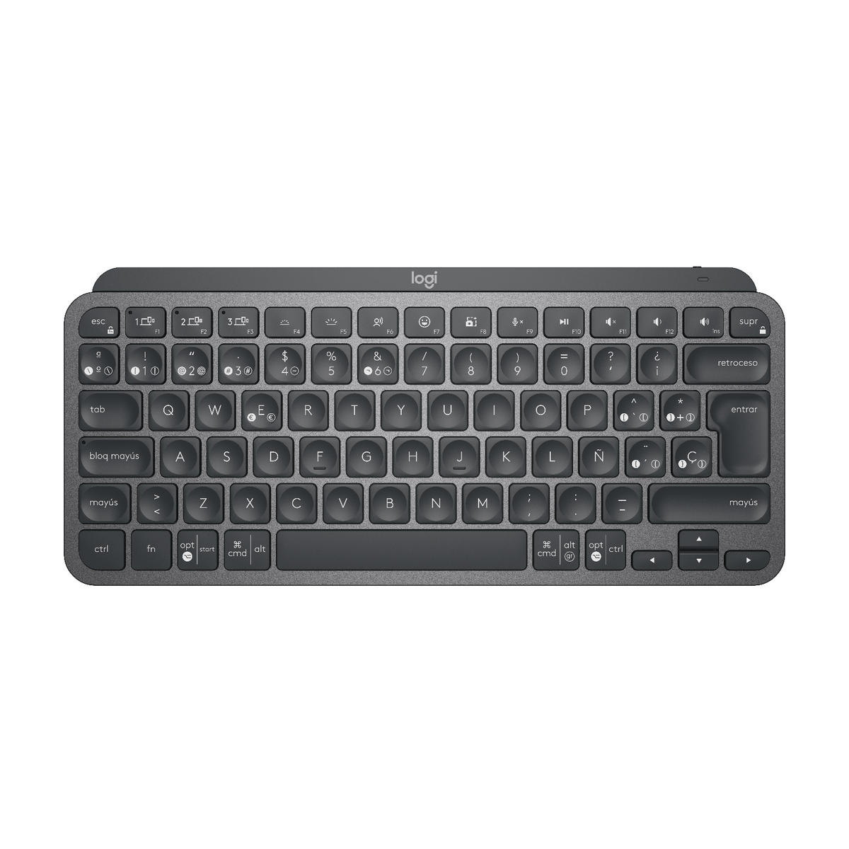 Teclado Inalámbrico Logitech MX Keys Mini Grafito Español - vista 1