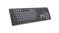 Teclado Logitech MX Mechanical grafito US, vista diagonal oficial de alta resolución