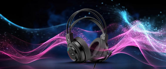 Diadema Gamer Genius HS-GX570U USB RGB Negra