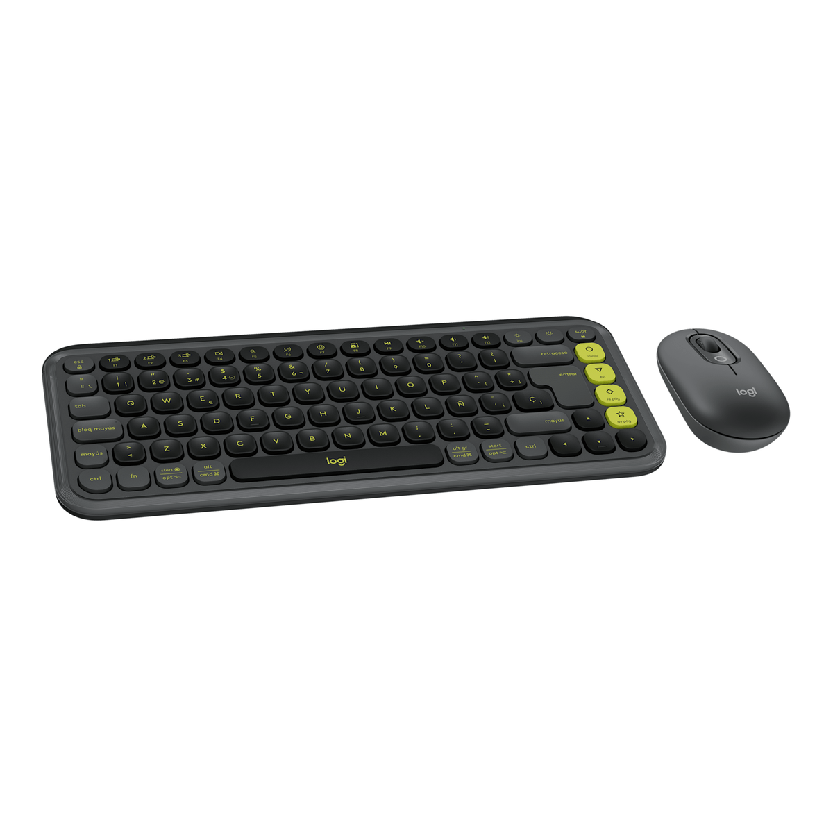 Combo Bluetooth Logitech POP Icon Grafito y Verde - vista 2
