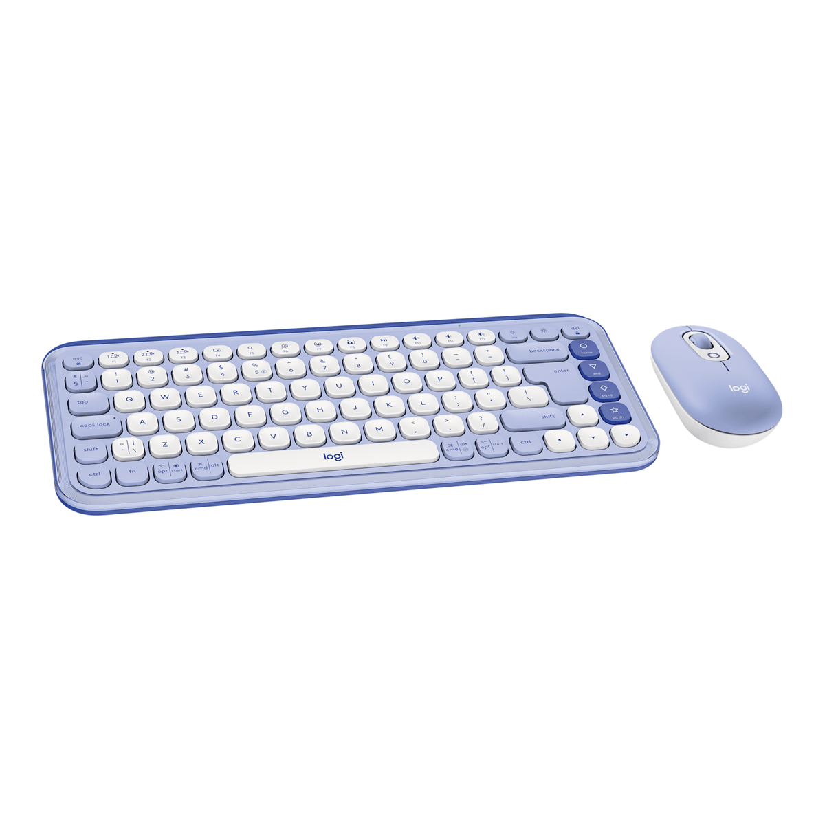 Combo Bluetooth Logitech POP Icon Lila y Blanco - vista 1