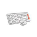 Combo Bluetooth Logitech POP Icon Blanco y Naranja - vista 3