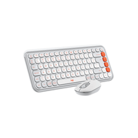 Combo Bluetooth Logitech POP Icon Blanco y Naranja - vista 3