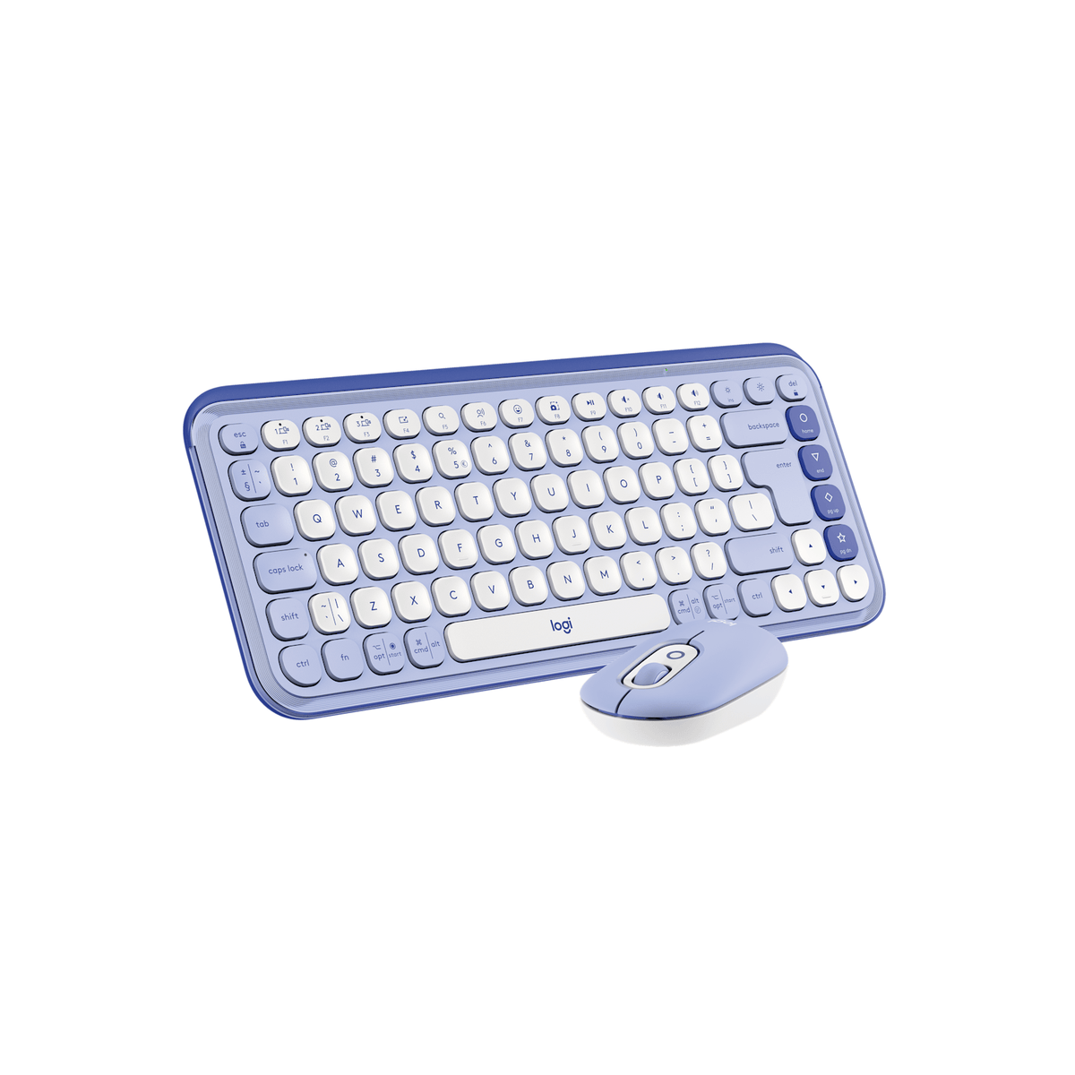 Combo Bluetooth Logitech POP Icon Lila y Blanco - vista 2