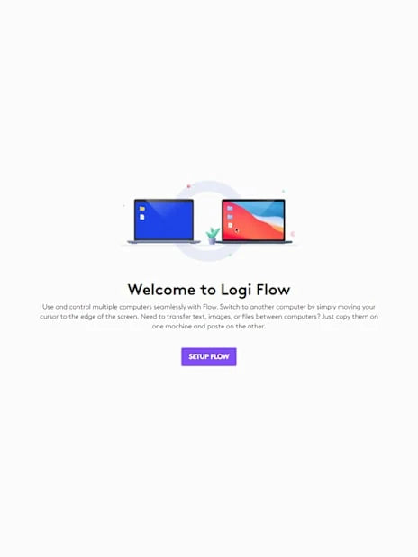 Imagen oficial de Logitech Flow entre computadoras
