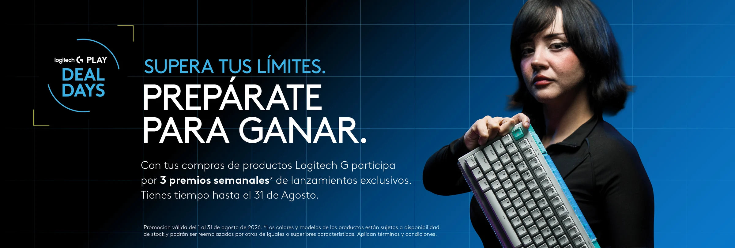 Logitech G Play Deal Days 2026: supera tus límites, prepárate para ganar.